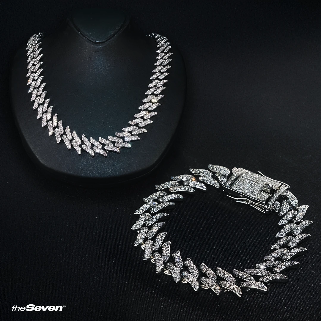 Iced Out Dragon Chain Set - Kolye ve Bileklik