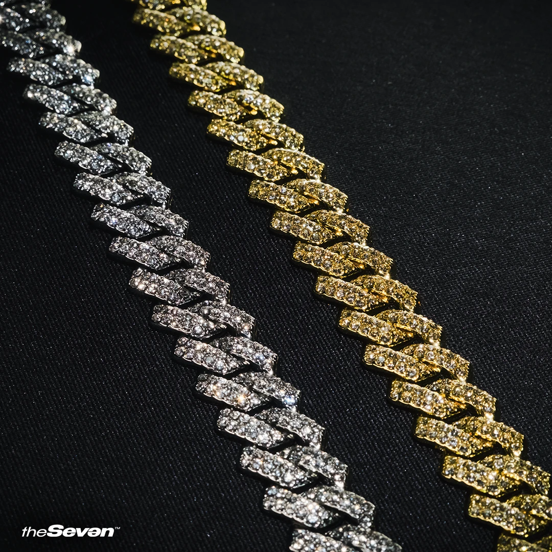 Iced Out 13mm Prong Chain Bileklik