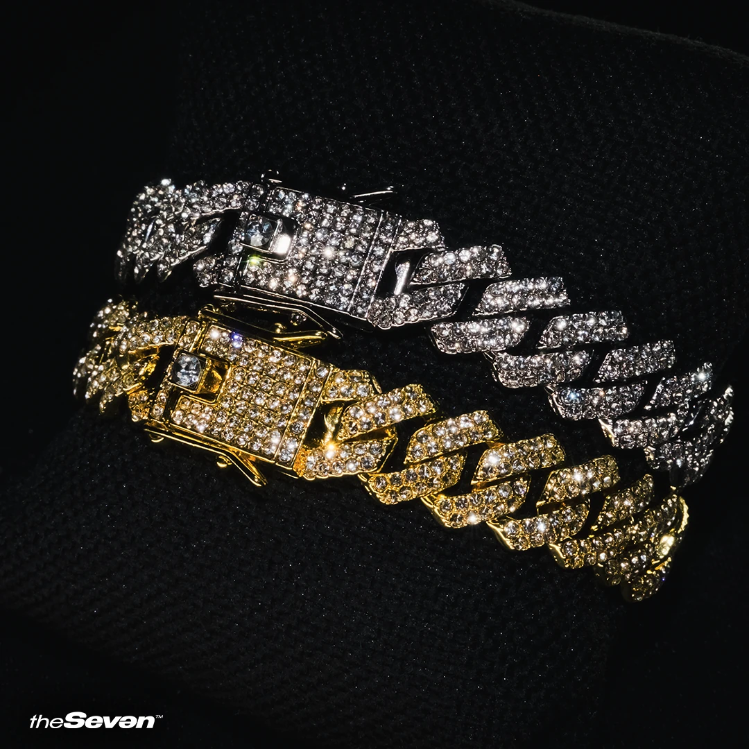 Iced Out 13mm Prong Chain Bileklik