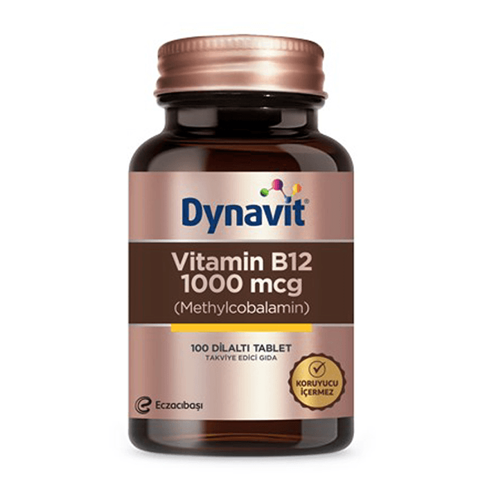 Eczacıbaşı Dynavit Vitamin B12 1000 Mcg (Methylcobalamin) 100 Dilaltı Tablet