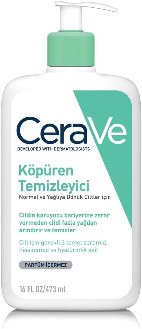 CeraVe Köpüren Temizleyici Normal ve Yağlıya Dönük Ciltler İçin 473 ml