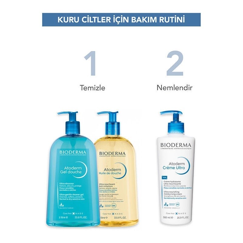 Bioderma Atoderm Creme Ultra Nemlendirici ve Besleyici Bakım Kremi 500ML