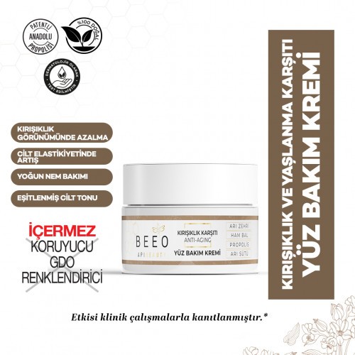 Beeo Apibeauty Propolisli Anti-Aging Yüz Kremi 50ml