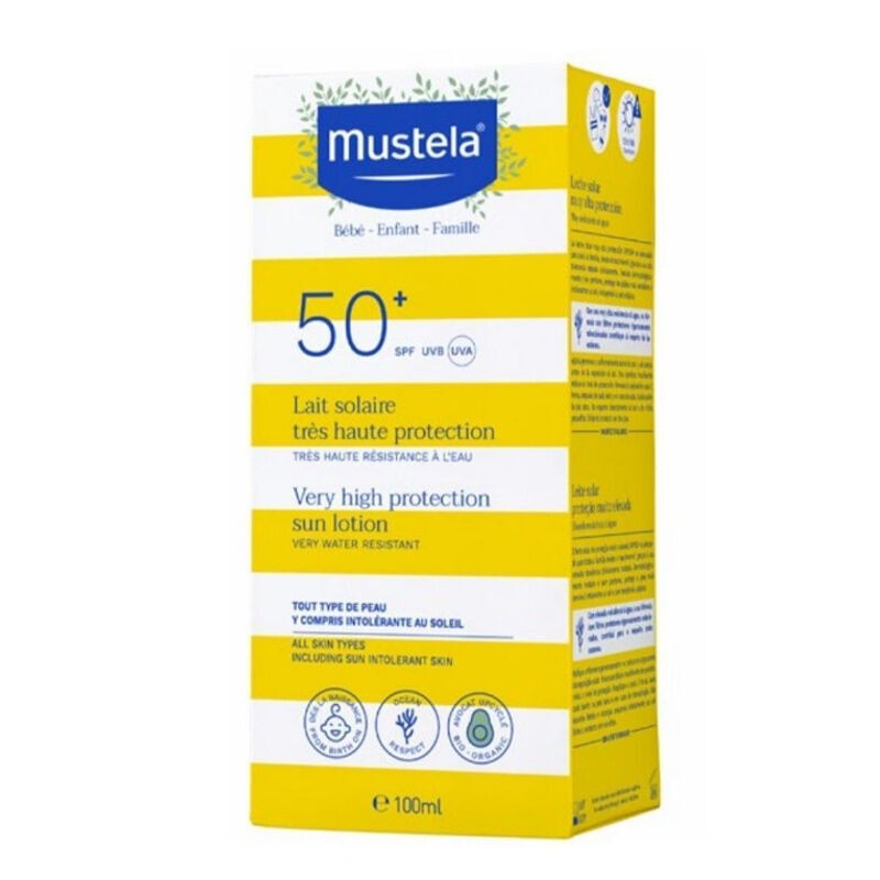 Mustela SPF 50+ Çok Yüksek Koruma Faktörlü Güneş Losyonu 100 ml