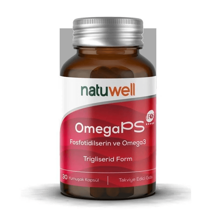 Natuwell Omega PS Fosfotilserin ve Omega 3 İçeren Takviye Edici Gıda 30 Kapsül