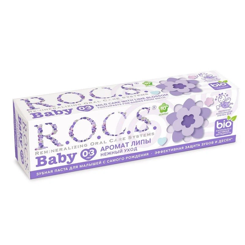 R.O.C.S. Baby 0-3 Yaş Çocuklar için Diş Macunu Ihlamur Özlü Tadında 35 ml