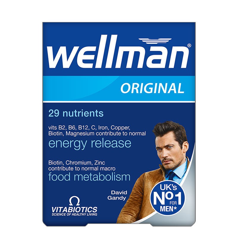 Vitabiotics Wellman Erkek İçin Multivitamin ve Takviye Edici Gıda 30 Tablet