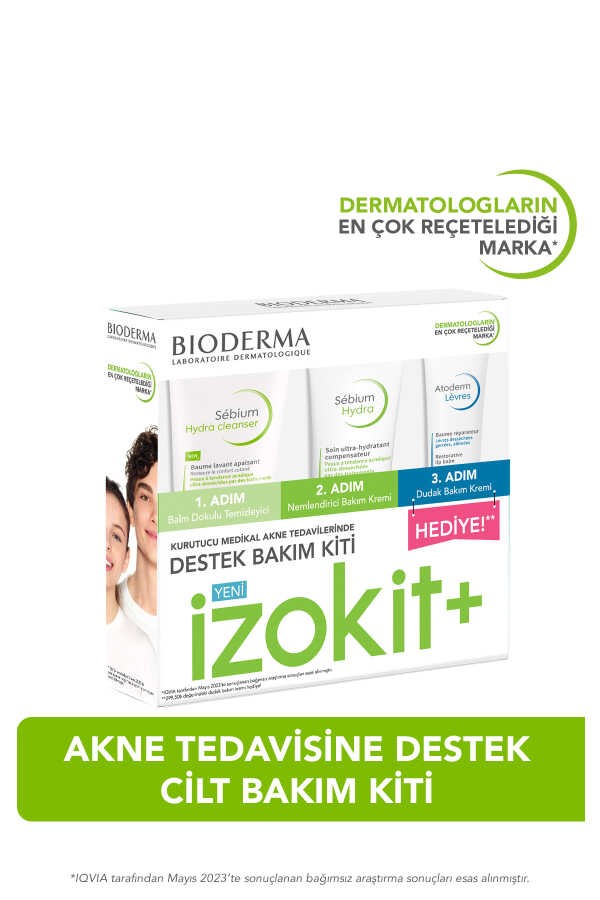 Bioderma Sebium İzokit+ Kurutucu Akne Tedavisine Destek Cilt Bakım Kiti