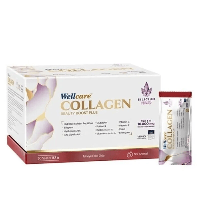 Wellcare Collagen Beauty Boost Plus 10.000 MG Nar Aromalı 30 Şaşe