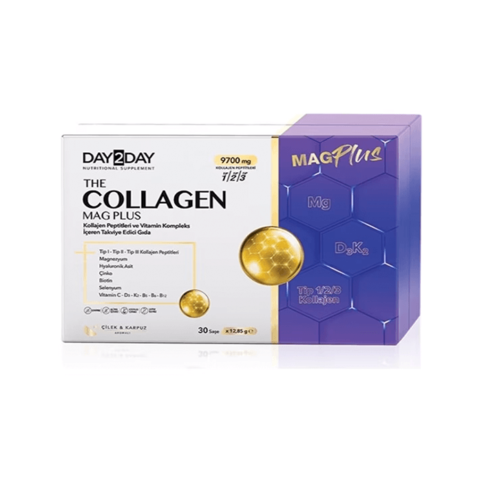 Day2Day The Collagen Mag Plus 12.85g x 30 Saşe Çilek Karpuz Aromalı