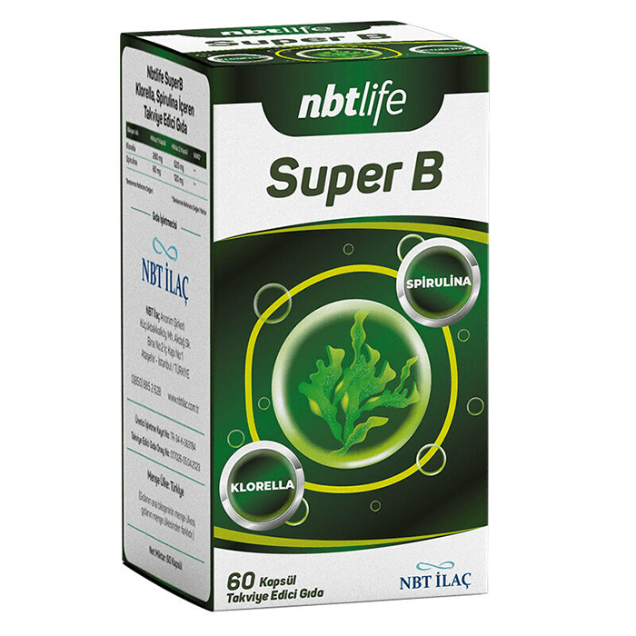 NBTLIFE Super B Takviye Edici Gıda 60 Kapsül