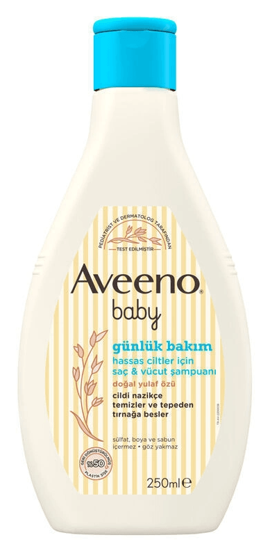 Aveeno Bebek Günlük Bakım Saç ve Vücut Şampuanı 250 ml