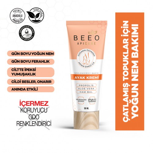 Beeo Apicare Propolisli Nemlendirici Ayak Kremi 50 ml