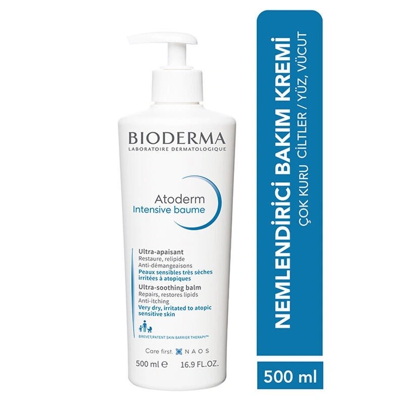 Bioderma Atoderm Intensive Baume Zengin İçerikli Nemlendirici Bakım Kremi 500 ml