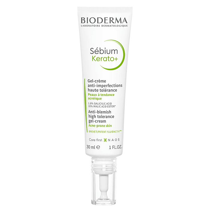 Bioderma Sebium Kerato+ Akne Eğilimli Ciltler İçin Leke Oluşumuna ve Oluşan Lekelerin Azaltılmasına Destek Olan Jel Krem 30 ML