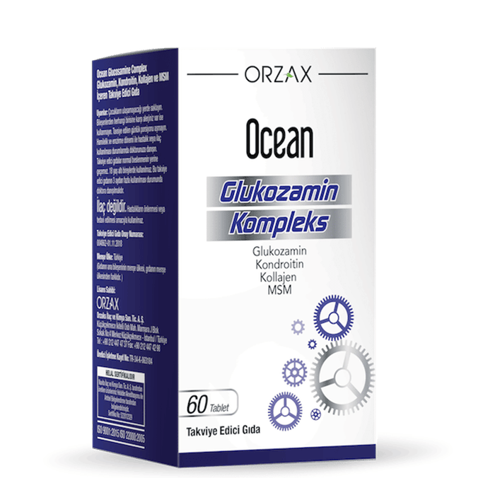 Orzax Ocean Glucosamine Complex Takviye Edici Gıda 60 Tablet