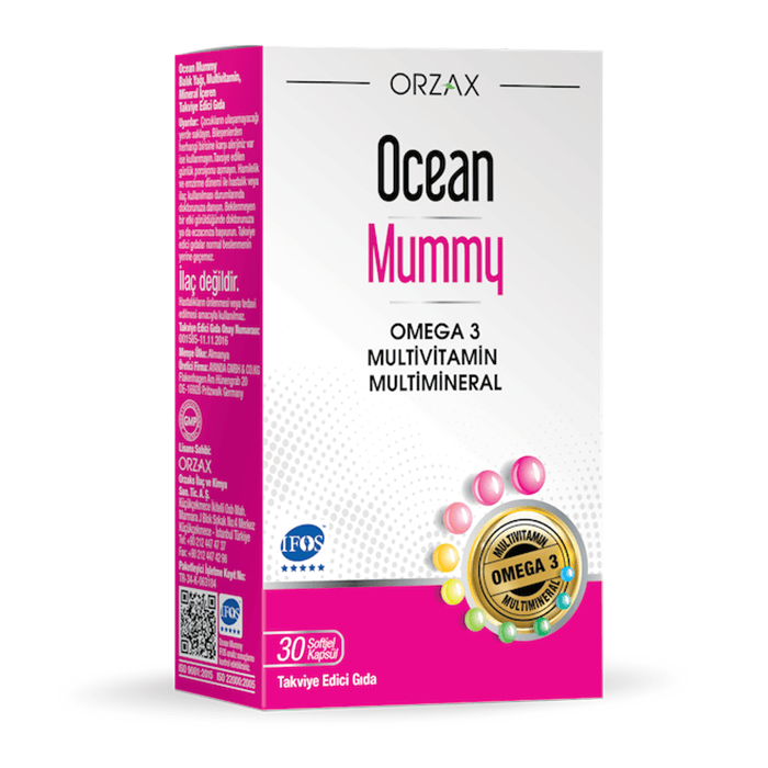 Orzax Ocean Mummy Multivitamin 30 Kapsül