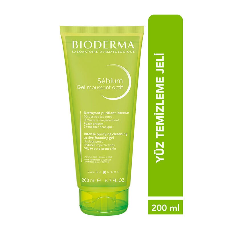 Bioderma Sebium Foaming Gel Active Cildi Kurutmadan Temizleyen ve Yoğun Arındırıcı Temizleme Jeli 200 ML