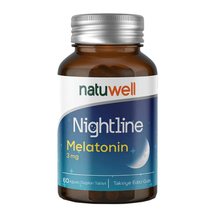 Natuwell Nightline Melatonin 3 mg 60 Ağızda Dağılan Tablet