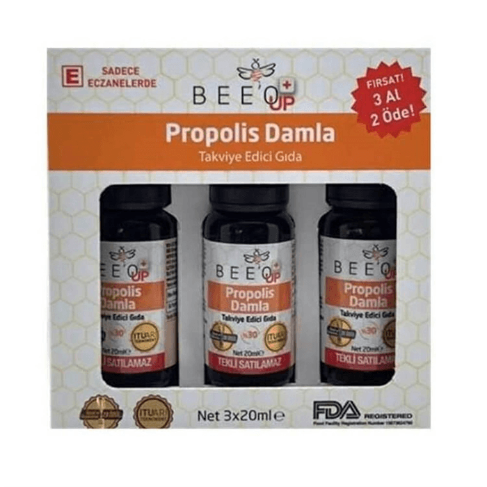 Bee'o Up %30 Propolis Damla 3 AL 2 Öde