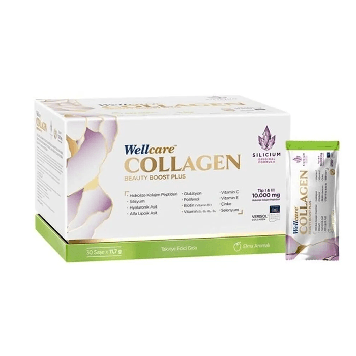 Wellcare Collagen Beauty Boost Plus 10.000 MG Elma Aromalı 30 Şaşe