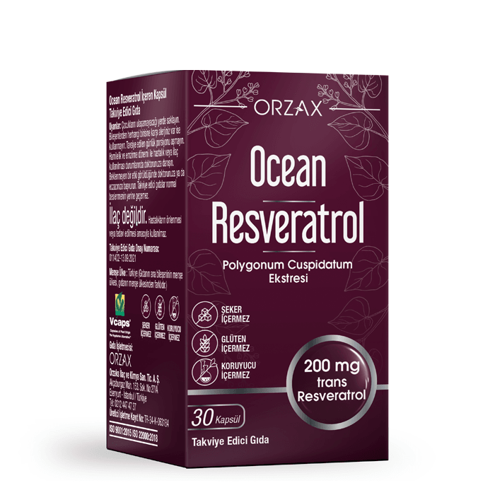 Orzax Ocean Resveratrol Takviye Edici Gıda 30 Kapsül