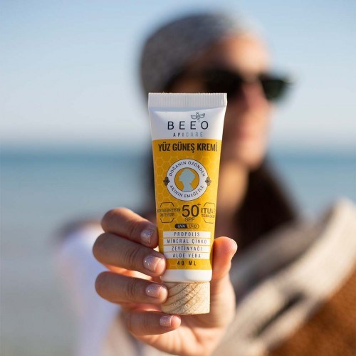 Bee'o Apicare Propolisli Spf 50+ Yüz Güneş Kremi 40 ml