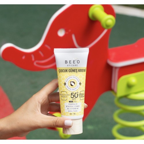 Bee'O Apicare Propolisli  Çocuk Güneş Kremi Spf 50+ 80 ml