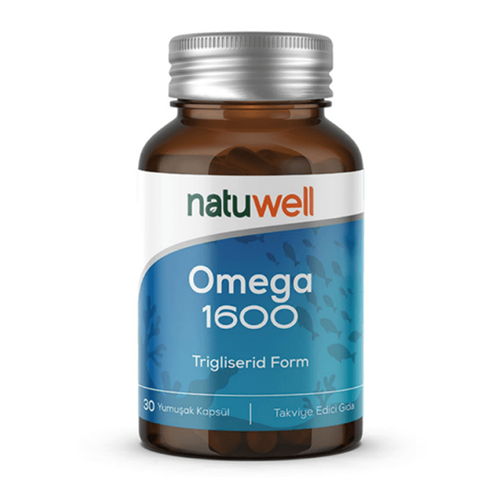 NATUWELL OMEGA 1600 MG TAKVİYE EDİCİ GIDA 30 KAPSÜL