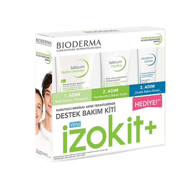 Bioderma Sebium İzokit+ Kurutucu Akne Tedavisine Destek Cilt Bakım Kiti