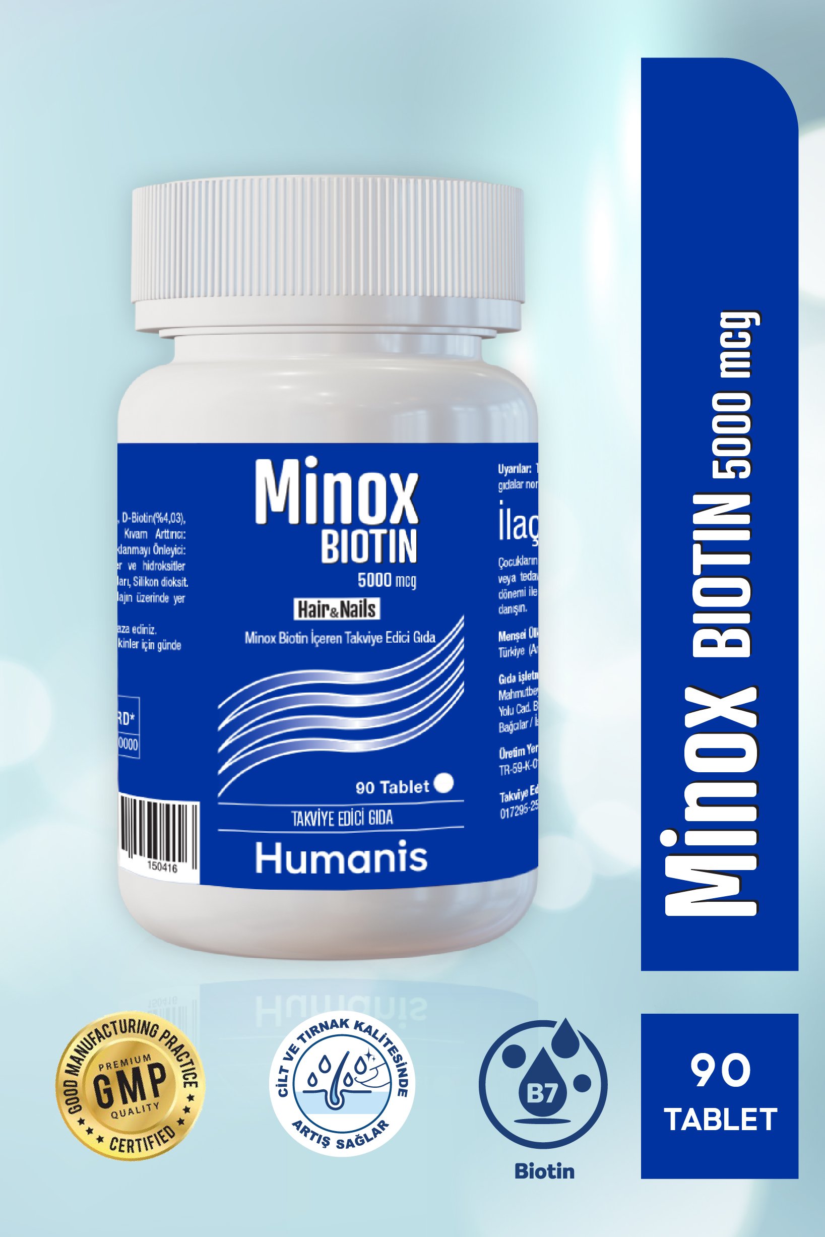 Minox Biotin 5000 mcg 90 Tablet