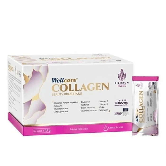 Wellcare Collagen Beauty Boost Plus 10.000 MG Karpuz Aromalı 30 Şaşe