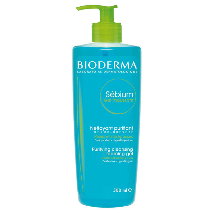 Bioderma Sebium Gel Moussant Karma ve Akne Eğilimli Ciltler İçin Temizleme Jeli 500 ml