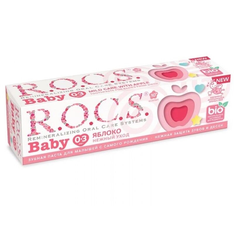 R.O.C.S. Baby 0-3 Yaş Çocuklar için Diş Macunu Elma Püresi Tadında 35 ml