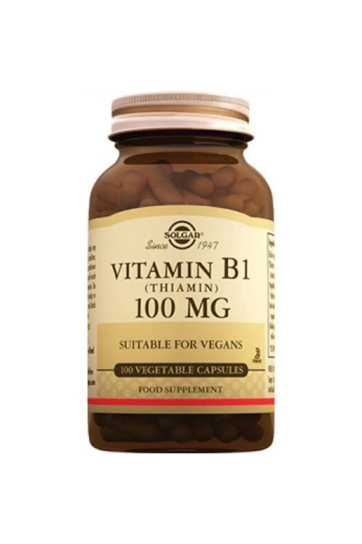 Solgar Vitamin B1 (thiamin) 100 Mg 100 Kapsül