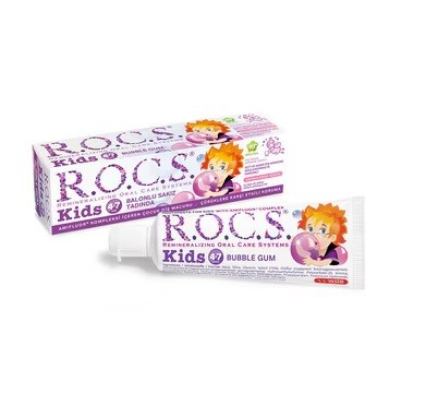 R.O.C.S. Kids 4-7 Yaş Çocuklar için Diş Macunu Balonlu Sakız Tadında 35 ml