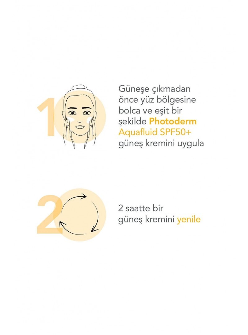 BIODERMA Photoderm Aquafluid Spf 50+ Tüm Ciltler Renksiz Güneş Kremi 40 ml ( Sensibio H2o Hediye )