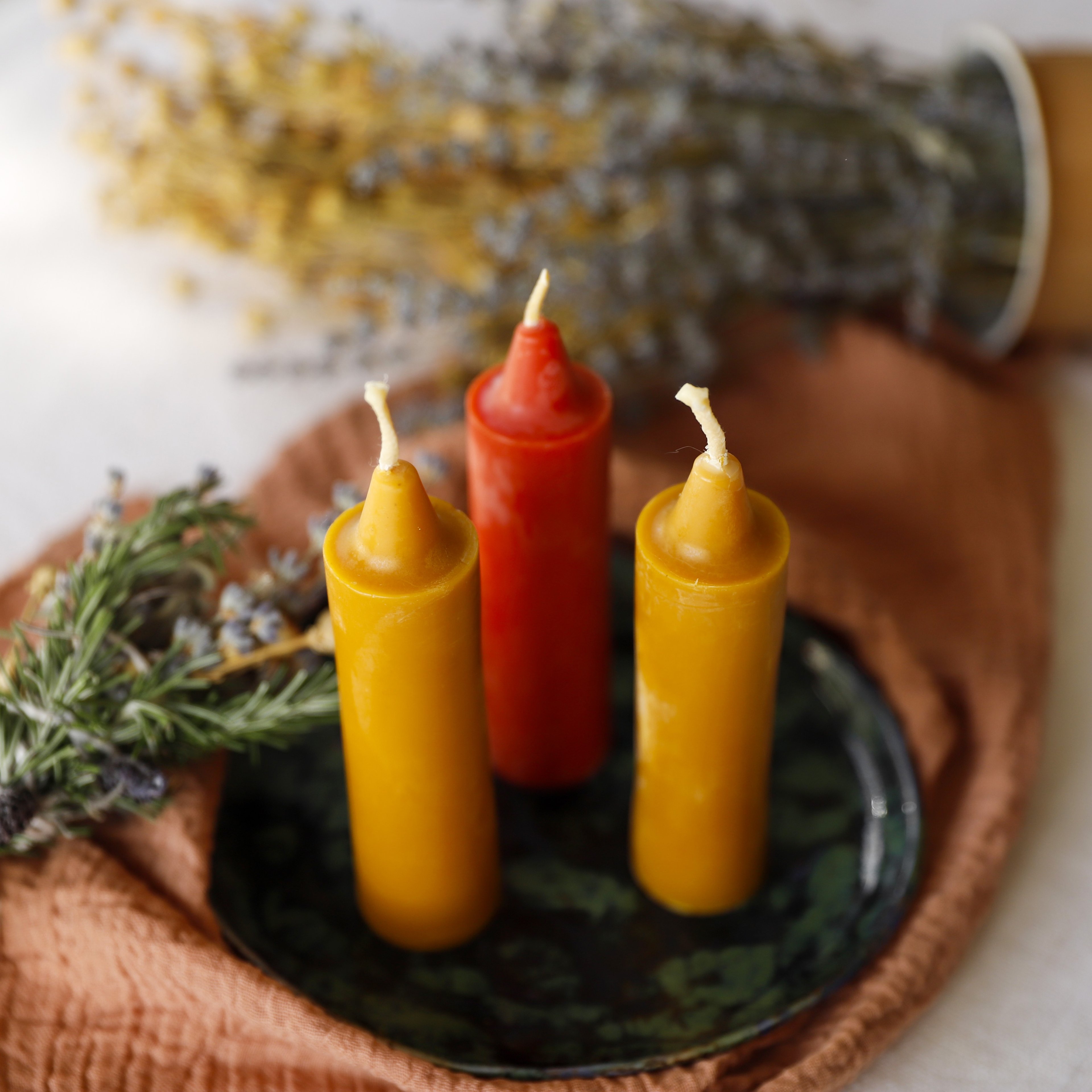 Natural Beeswax Candle