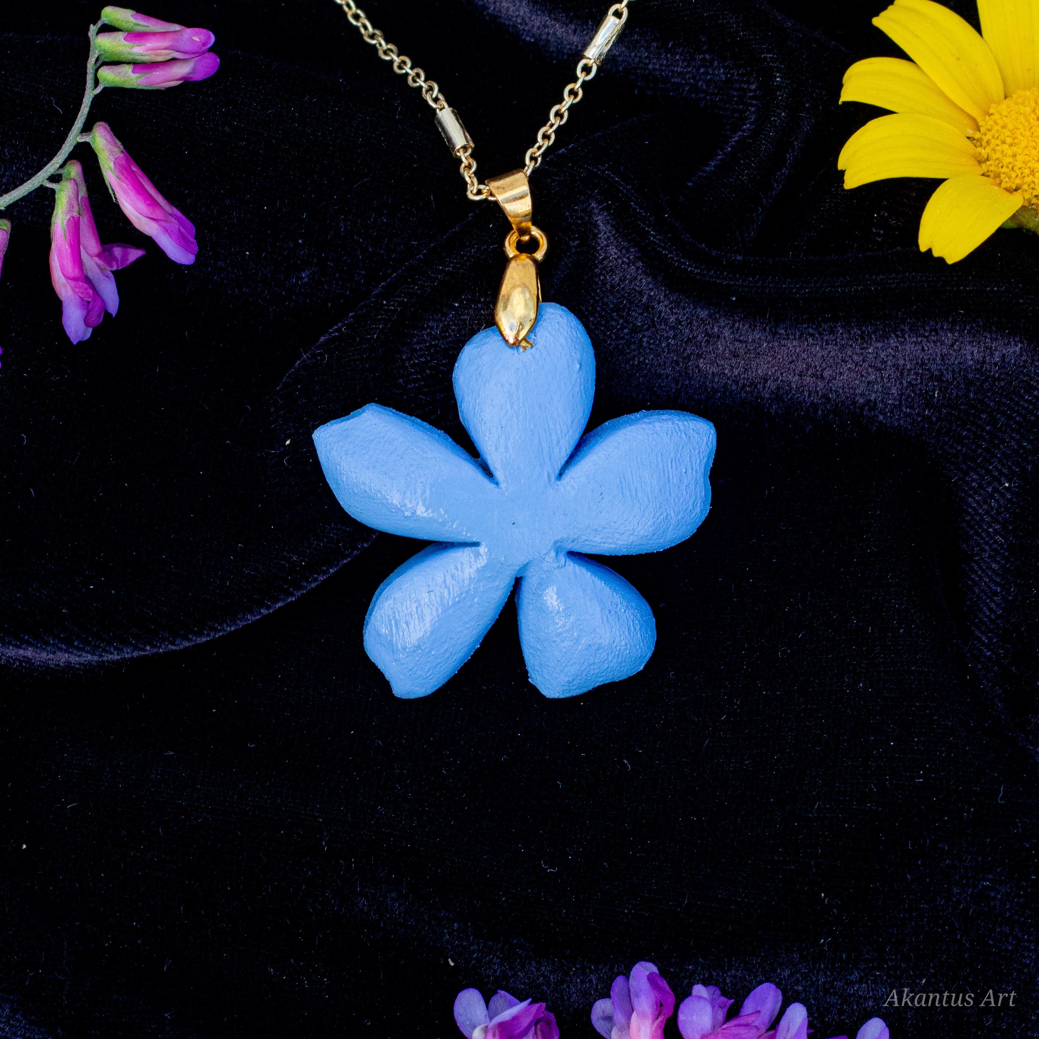Unutmabeni Çiçeği Kolye (Myosotis scorpioides)