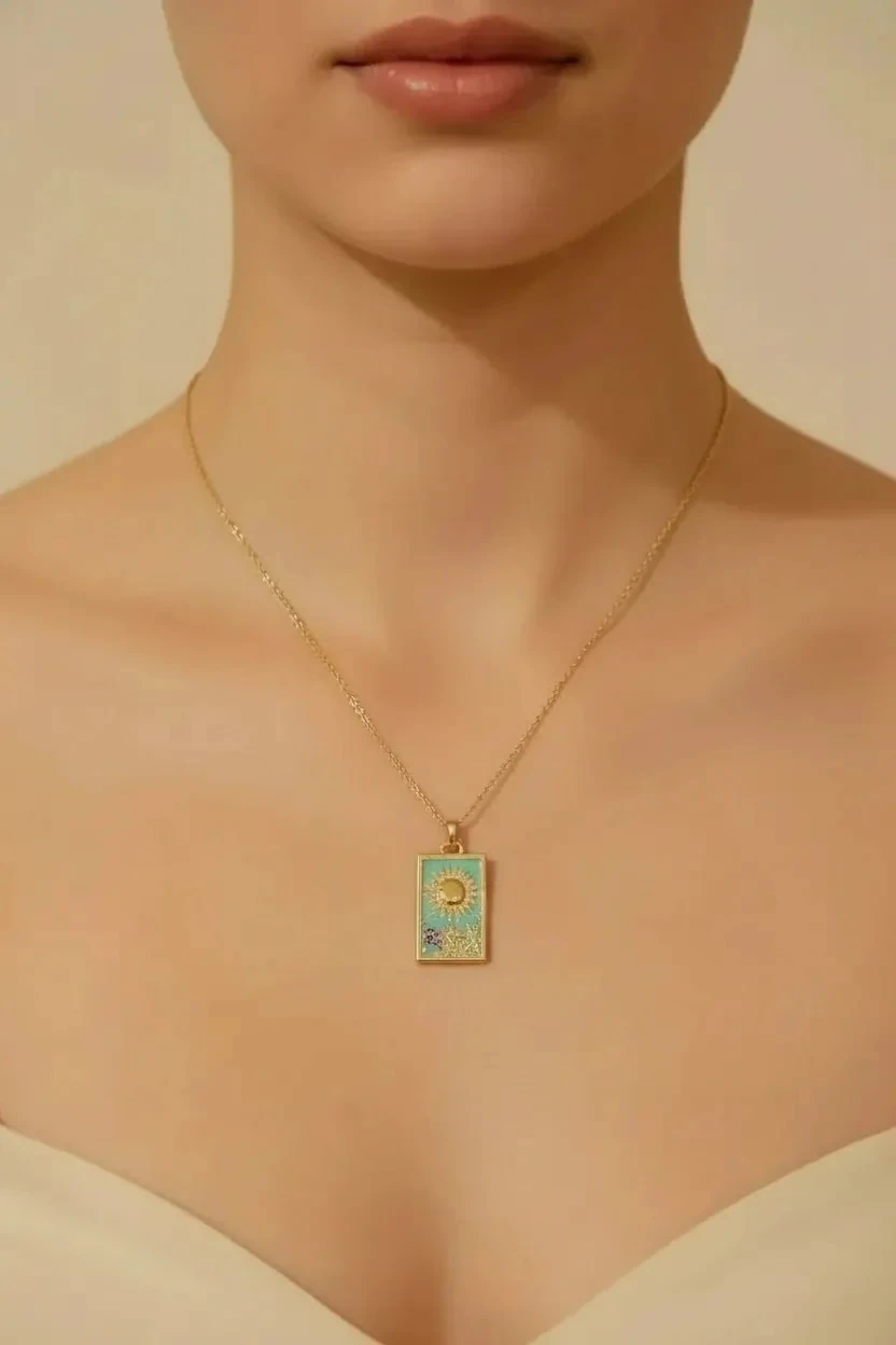 Çelik Tarot Kolye