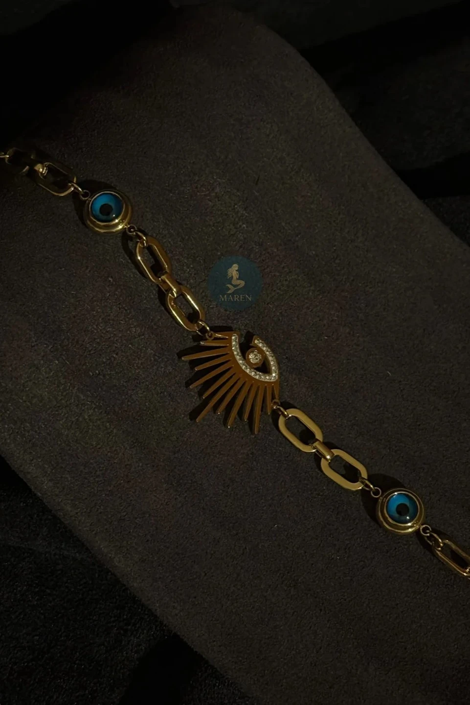 VIP Özel Seri Nazar Boncuklu Göz Motifli Bileklik