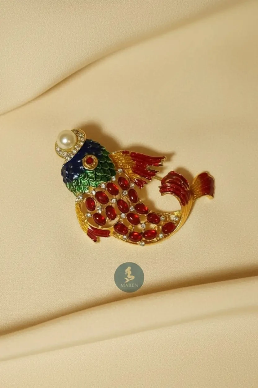 Balık Figürlü Broş