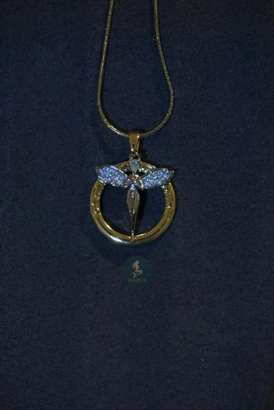 Çelik Melek Kolye 45cm