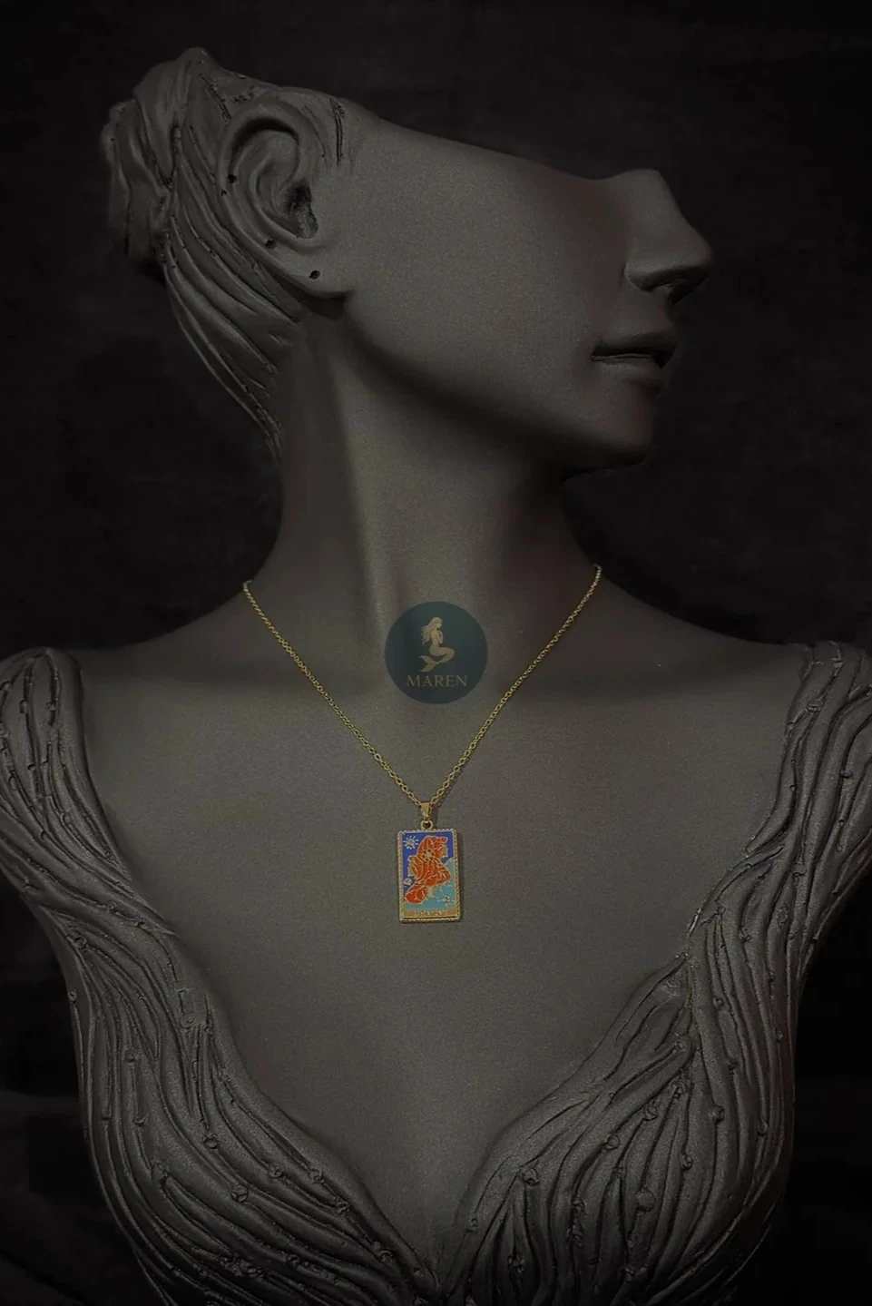 Çelik Tarot Kolye 45cm