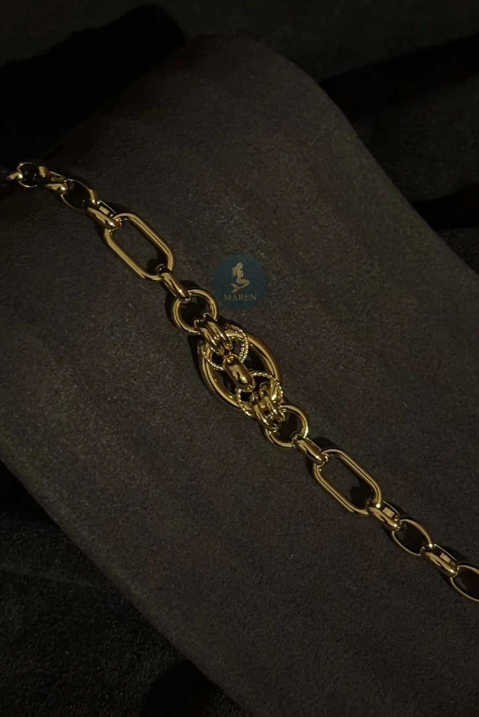 14K Çelik Modern Bileklik