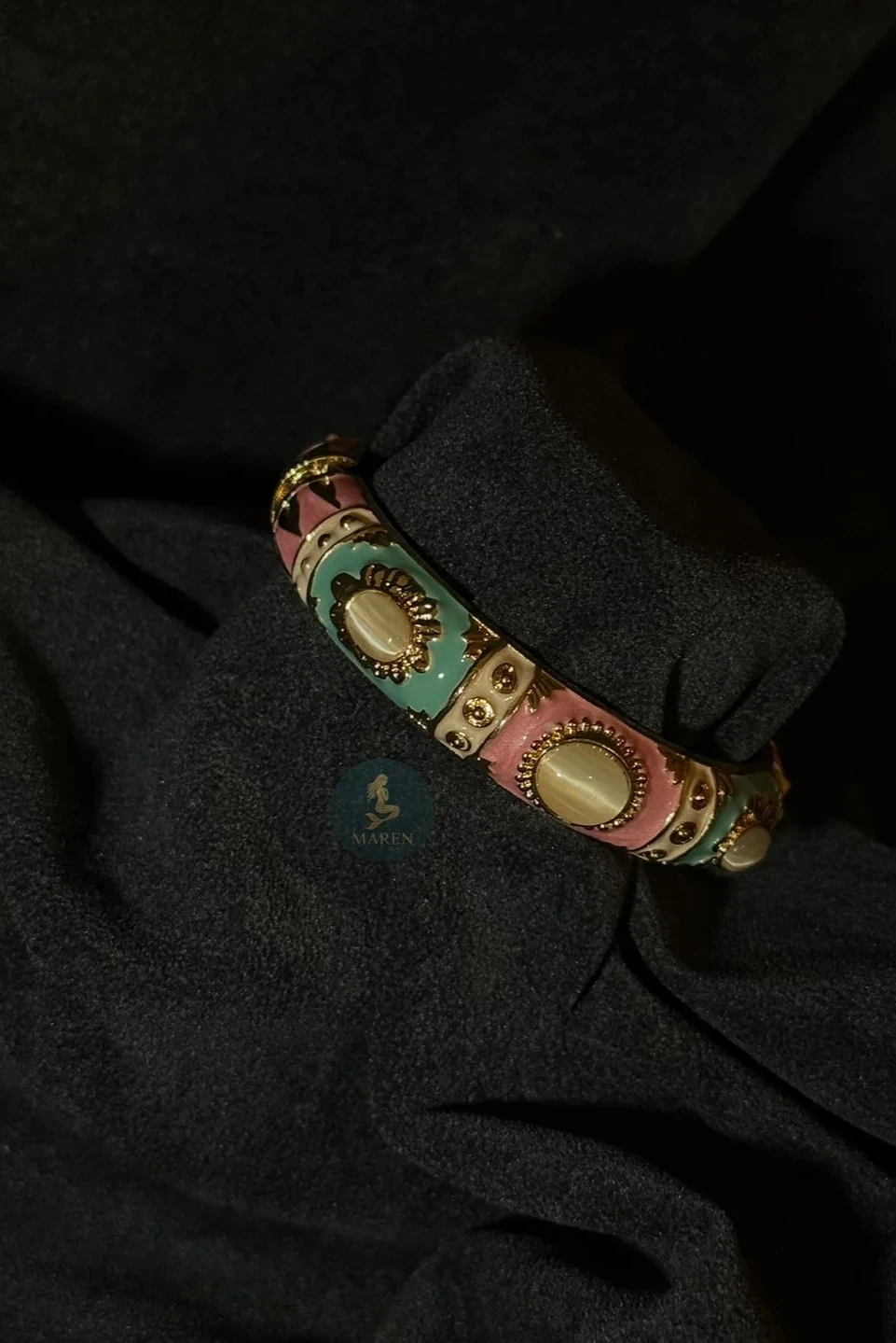 VIP Otantik Vintage Kelepçe - Pembe