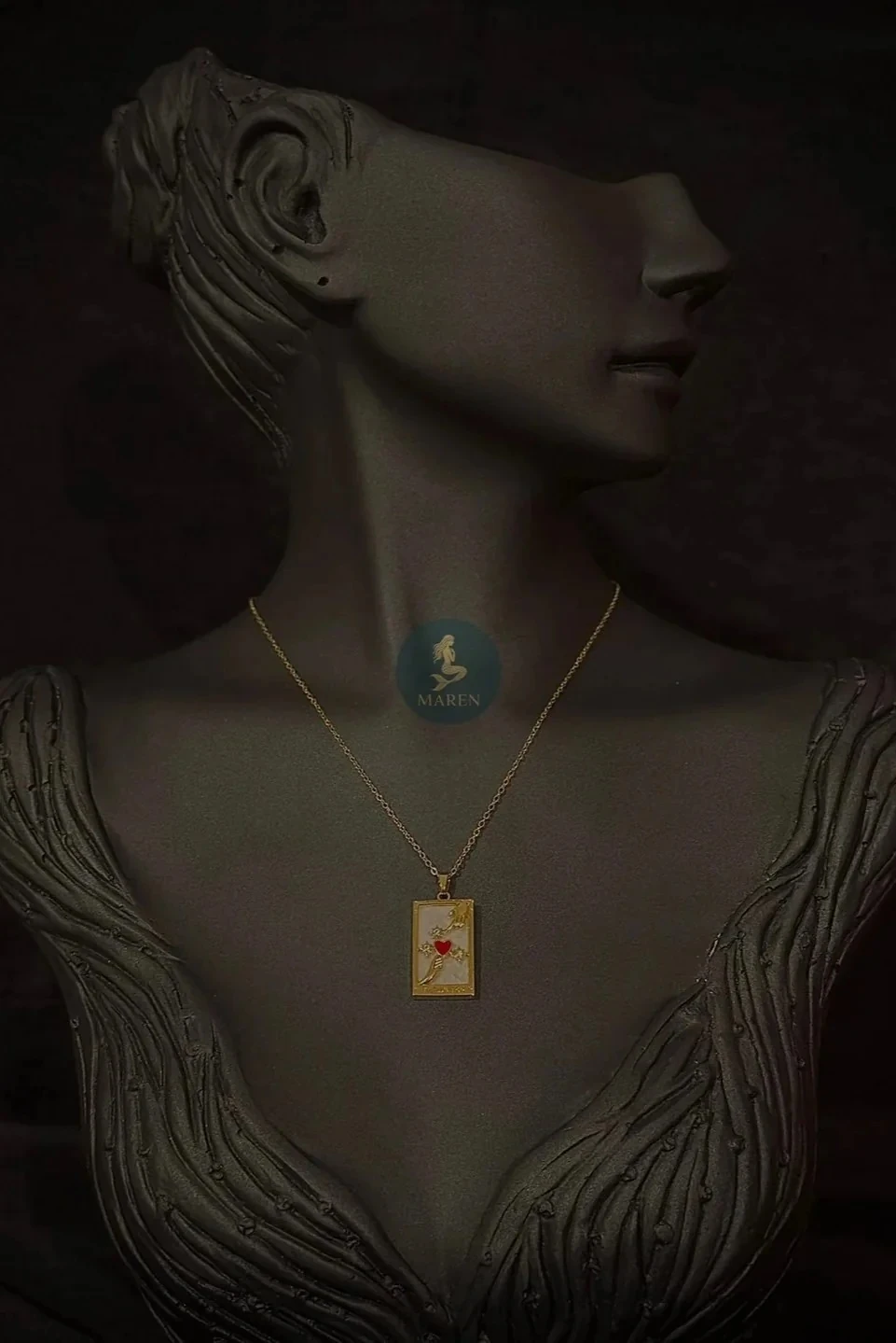 Çelik Tarot Kolye 45cm