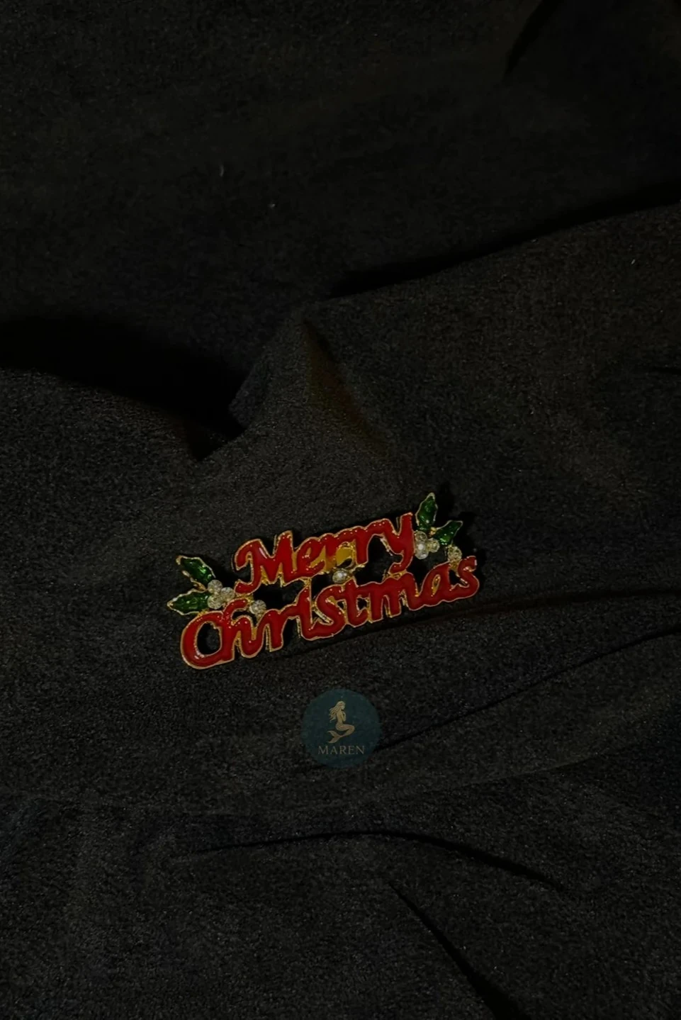 Yılbaşı Temalı Metal Yaka İğnesi Rozet Broş