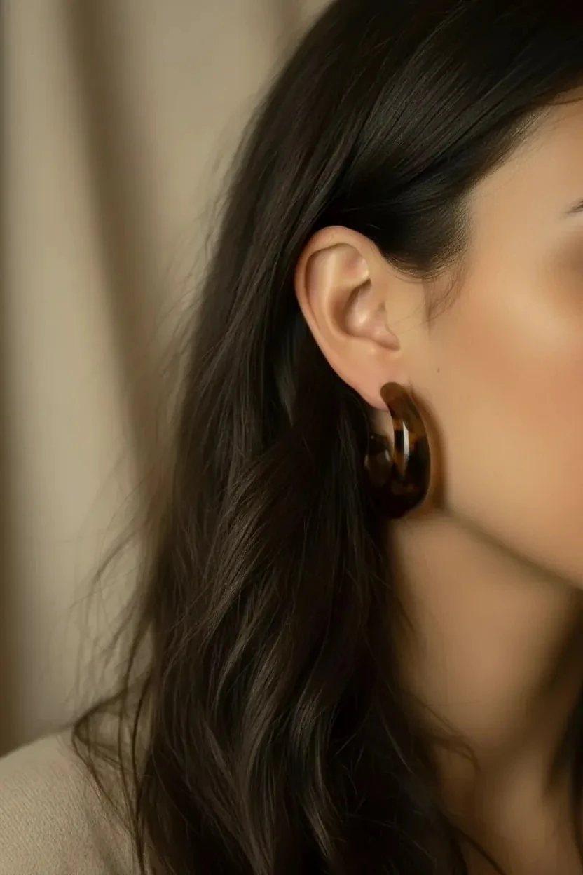 VIP CCB Kemik Halka Küpe