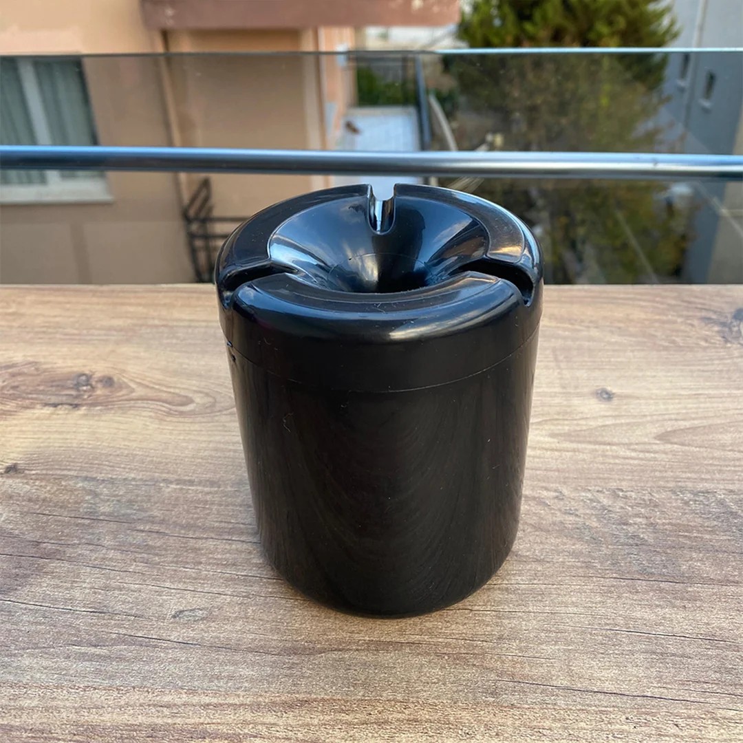 Yanmaz Renkli Plastik XL Kokusuz Küllük, Silindir Küllük